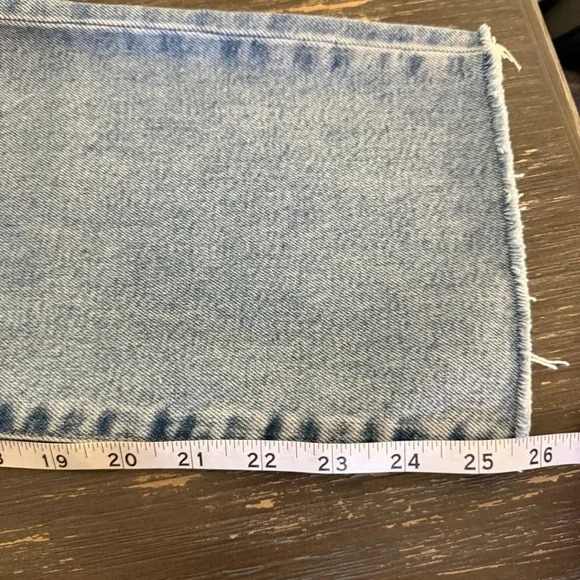 J. Crew Essential Straight Women's Jeans Light Size 30 Frayed Hem High Rise - Picture 11 of 11